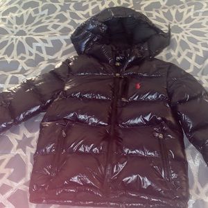 Kids Ralph Lauren Navy Blue Puffer Coat size M